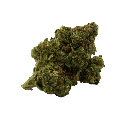 Home 5 Red Bull THCa flower, close up of bud.